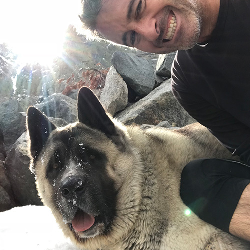 Greg with Zeus